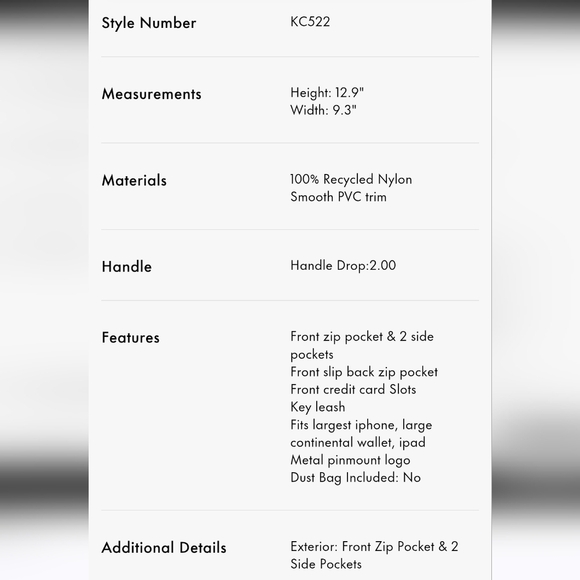 Kate Spade Chealsea Medium Size Mini Black Backpack - Picture 7 of 15